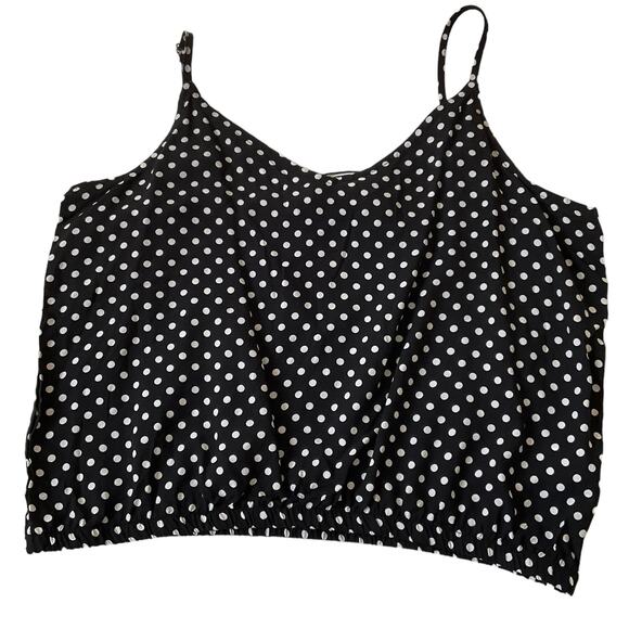 Femme by Design Black Polka Dot  Tank Top Women's Size Large NWT | 34-25 - Picture 3 of 7